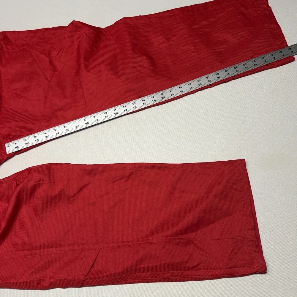 Adidas Red Men's L Large Lined Track Pants 9623A New NWT Active NCAA Team 2012